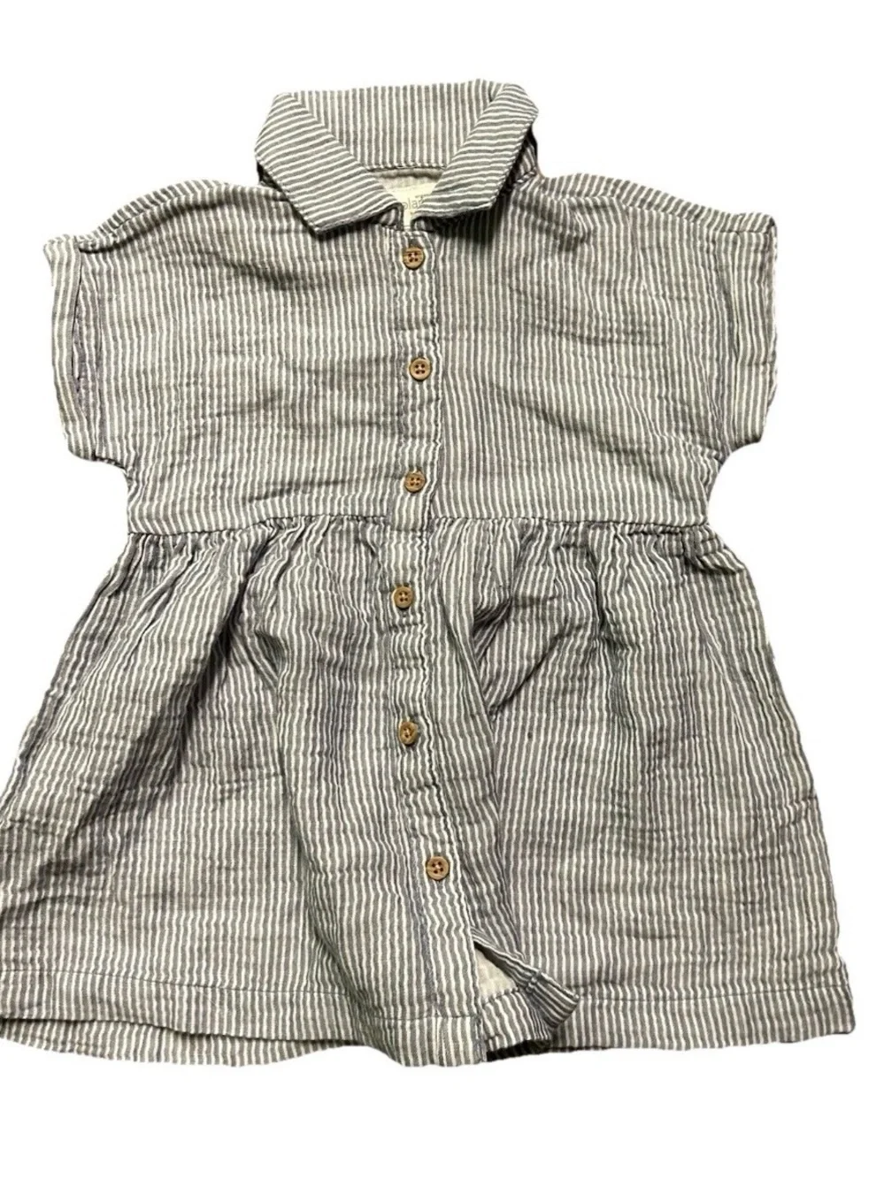 Baby Toddler Girl Summer Dresses Calvin Klein Stripes Floral Size 12 Months